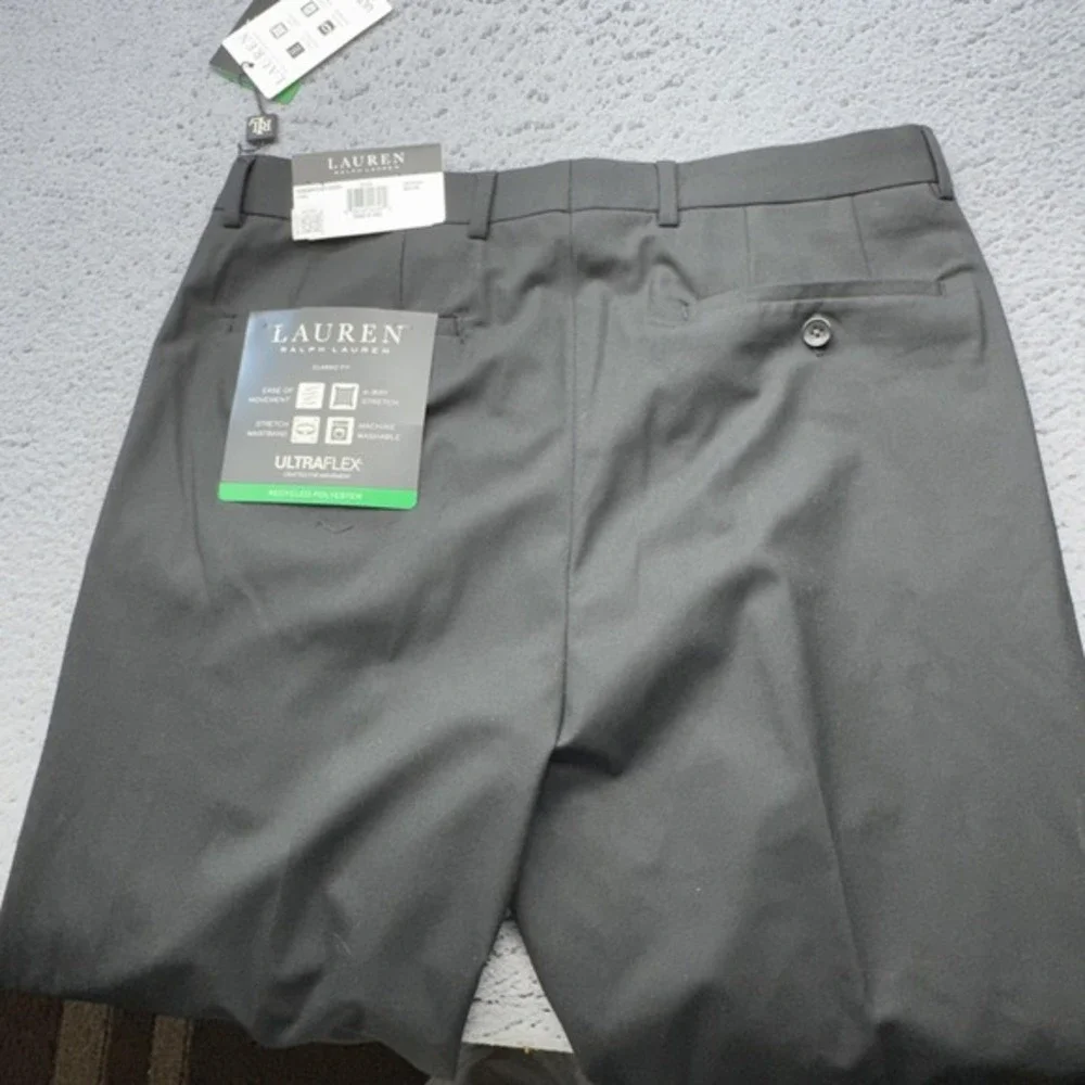 Ralph Lauren Pants‎ Mens 33x32 Black Dress 4 Way Stretch Classic Ultra Flex LRL